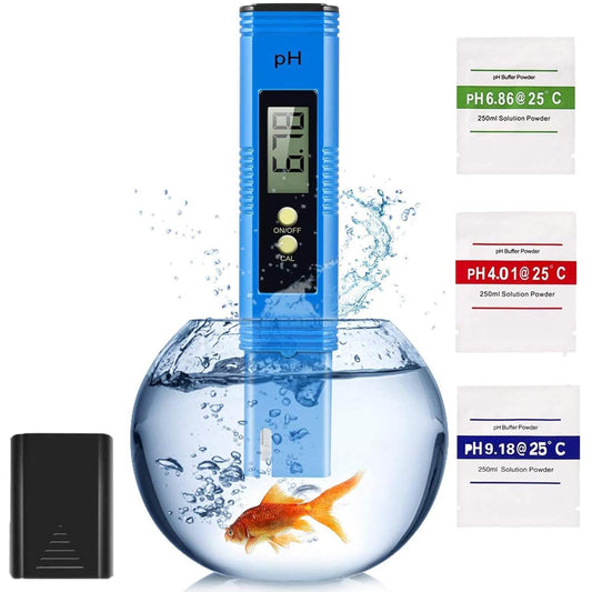 Digital PH Meter, PH Tester 0.00-14.00 High-Density Water Quality Accurate Test Range, Portable Water Quality Testing Instrument, for Drinking Water/Swimming Pool/Food Brewing/Indoor Outdoor